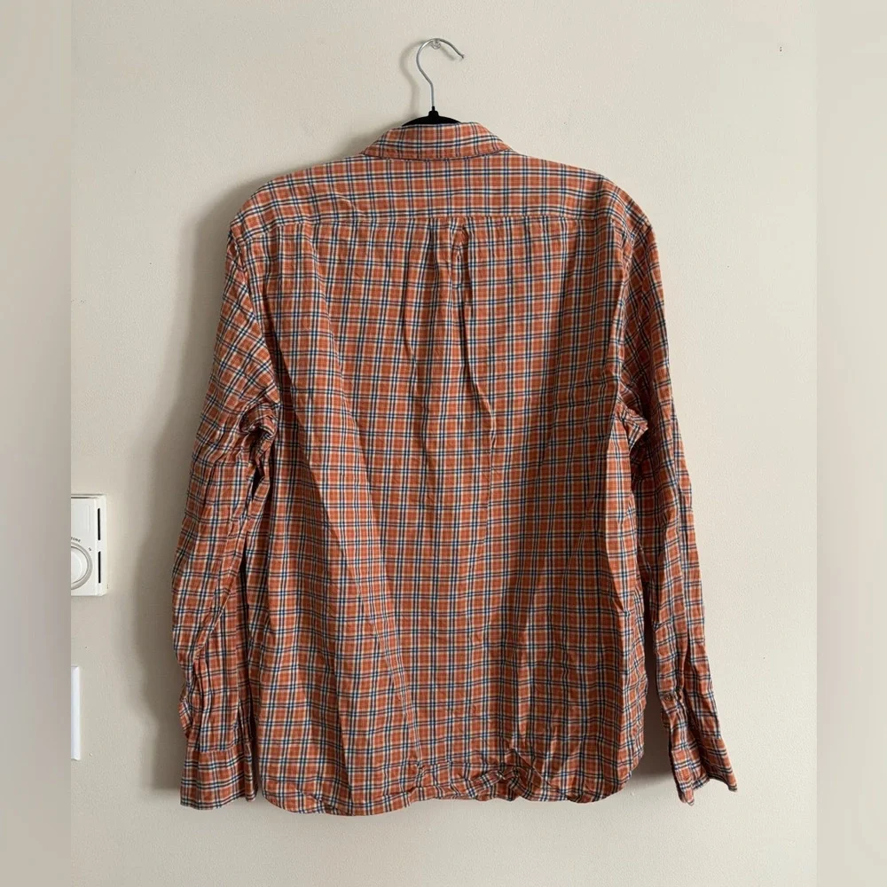 Sewn for J.Crew Men XL Brushed Twill Long Sleeve Button Shirt Classic Fit Cotton